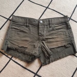 Free people cut off shorts brown
